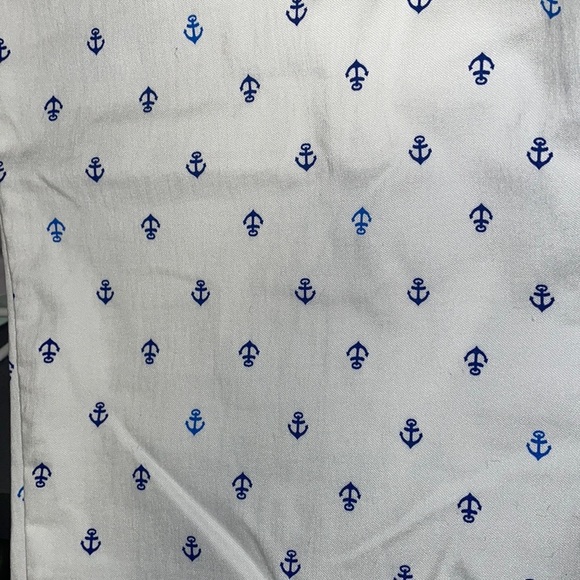 Petite White and Blue Anchor Capris - Picture 6 of 6